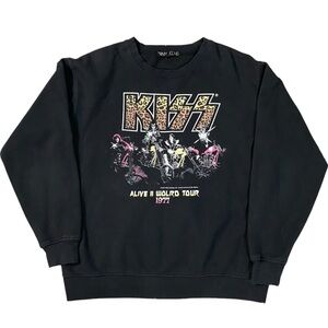 Urban Outfitters Black KISS Graphic Sweatshirt